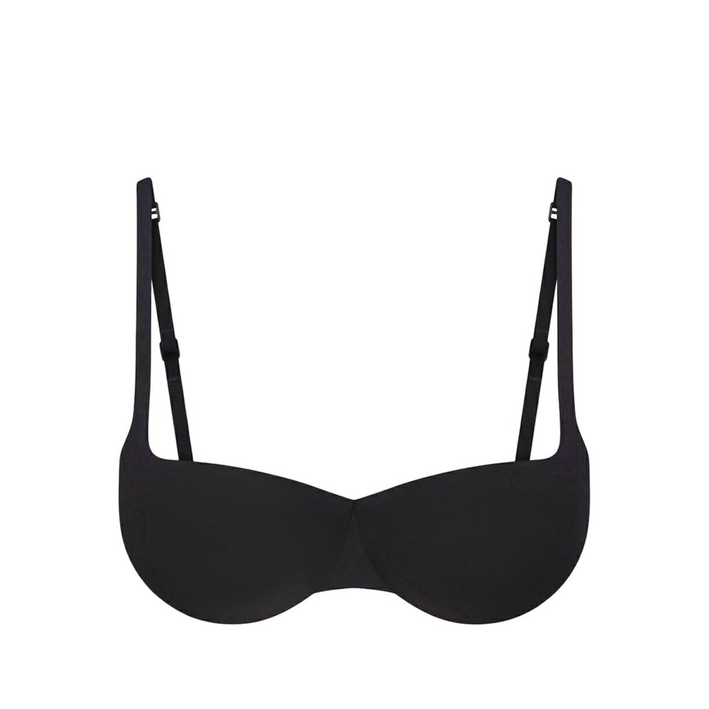Skims Fits Everybody Lightly Lined Balconette Bra - New - Onyx Black - 34A
